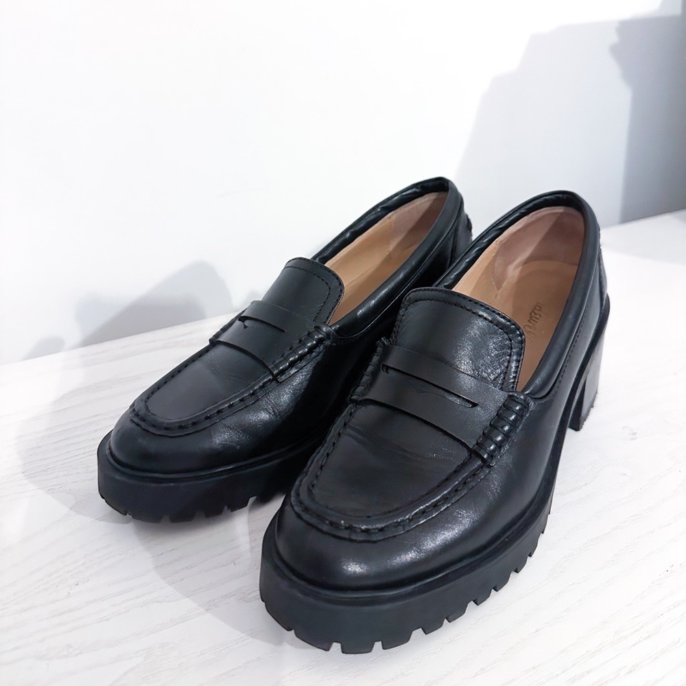 Madewell Lugsole Loafers Black Size 9